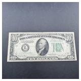 1934 $10 Federal Reserve Note