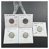 Five Canadian Dimes