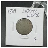 1884 Liberty V Nickel
