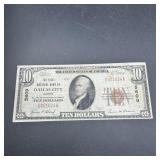 1929 $10 National Currency Note - Dallas City, IL