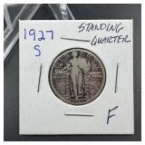 1927-S Standing Liberty Silver Quarter