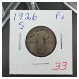 1926-S Standing Liberty Silver Quarter