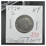 1924-S Standing Liberty Silver Quarter