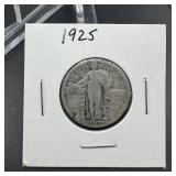 1925 Standing Liberty Silver Quarter