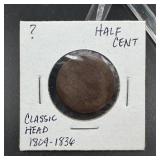 No Date Half Cent