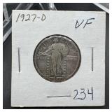 1927-D Standing Liberty Silver Quarter
