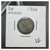 1866 Three-Cent Nickel