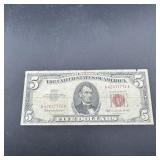 1963 $5 Red Seal Note