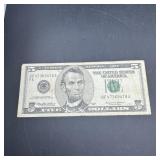 1999 $5 Note
