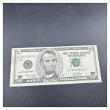 2001 $5 Note