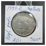 1934-d Peace Silver Dollar