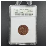 Soapbox 1999 Lincoln Cent Off-center Error