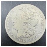 Rare 1889-cc Morgan Silver Dollar, Key Date