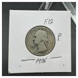 1935 Washington Silver Quarter