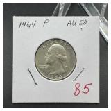 1964 Washington Silver Quarter