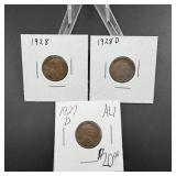 (3) Lincoln Wheat Cents  See Photos for Dates