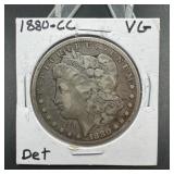 1880-CC Morgan Silver Dollar