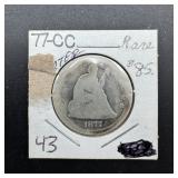 1877 Seated Liberty Silver Dollar
