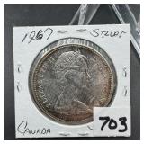 1967 Canadian Silver Dollar