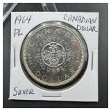 1964 Canadian Silver Dollar Proof-Like