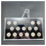 15 coin HI GRADE Mercury dime case 1941- 1945s