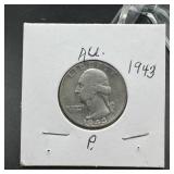 1943 Washington Silver Quarter