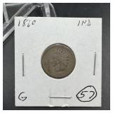 1860 Indian Head Cent