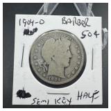1904o Barber half semi key