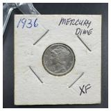 1936 Mercury Silver Dime