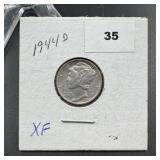 1944-D Mercury Silver Dime