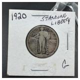 1920 Standing Liberty Silver Quarter
