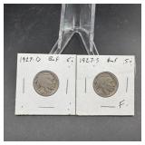 (2) Buffalo Nickels  See Photos for Dates