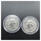 1948 & 1944 BU Washington Silver Quarters
