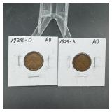 1928-D & 1929-S Wheat Cents
