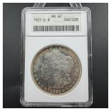 Soapbox 1921-d Morgan Silver Dollar