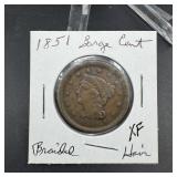 1851 Large Cent