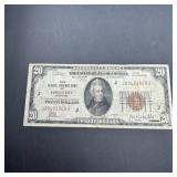 1929 $20 National Currency Note - Kansas City, MO