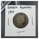 1900 Barber Silver Quarter