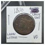 1830 Large Cent