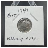 1941 Mercury dime very hi grade