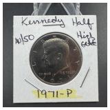 1971 Kennedy half hi grade
