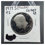 1979s ( filled variety) T1 PROOF Kennedy half