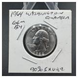 1964 Washington quarter  gem bu