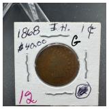 1868 Indian Head Cent