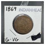 1869 Indian Head Cent