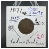 1871 Indian Head Cent