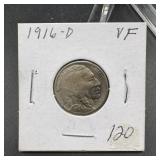 1916-D Buffalo Nickel