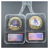 Two Wayne Gretzky Collectible Coins