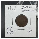 1877 Indian Head Cent