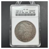 Soapbox 1880-o Vam-43 Double Ear Morgan Silver Dol